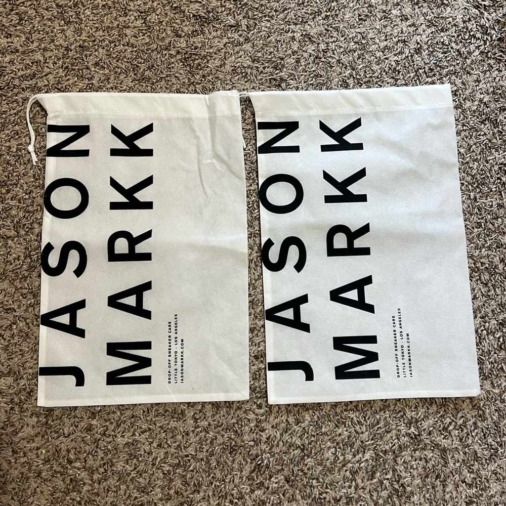 2 NEW Jason Markk Shoe Dust Bags For Travel or Storage
